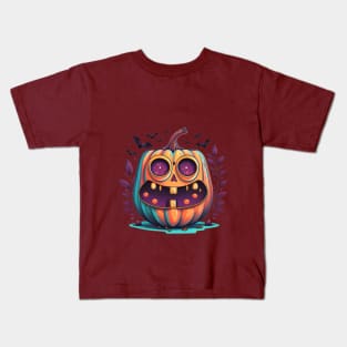 Vintage Halloween Pumpkin 2023. Halloween 2023 Kids T-Shirt
